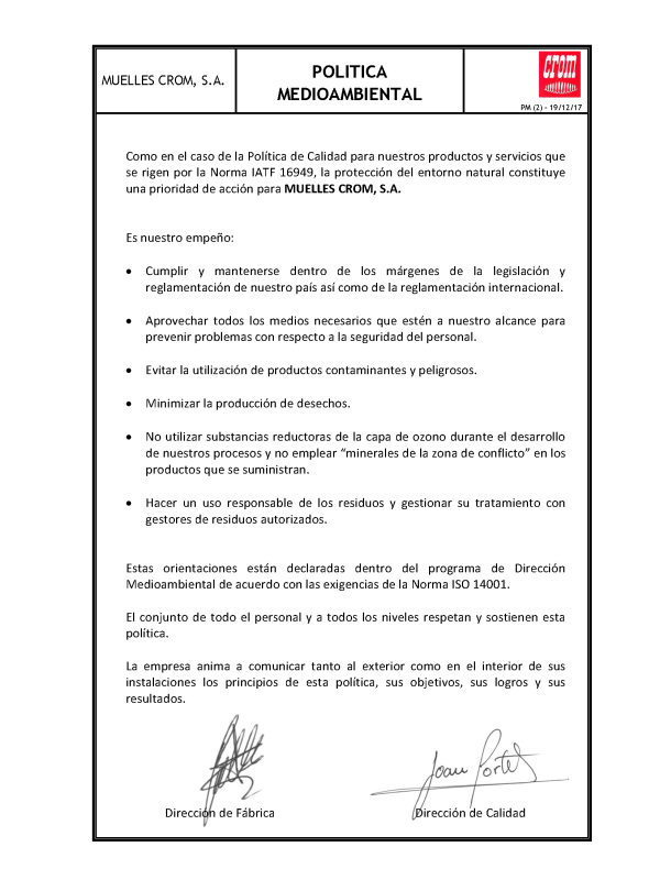 Política Medioambiental